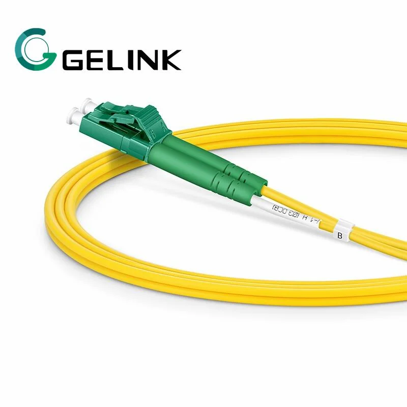 Indoor Fiber Optic Cable Connector LC/APC Singlemode 9/125um Duplex 1m Patch Cord