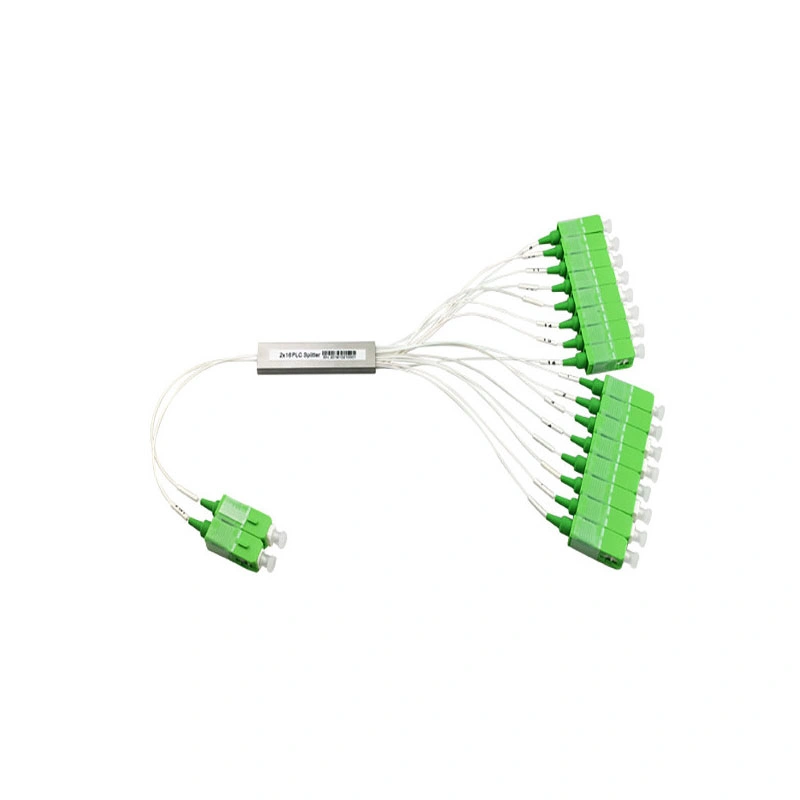 Low Loss Micro Mini 2*16 Sc APC Fiber Optic PLC Splitter