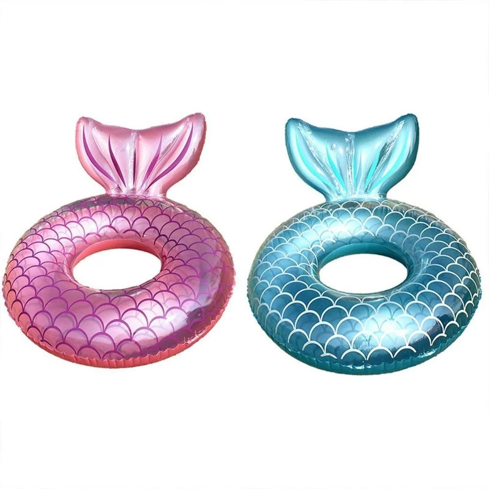 Beach Pool Ring Fish Tail Swimming Chair Suit Inflatable Mermaid Swimming Hoop with Backrest Bl20880