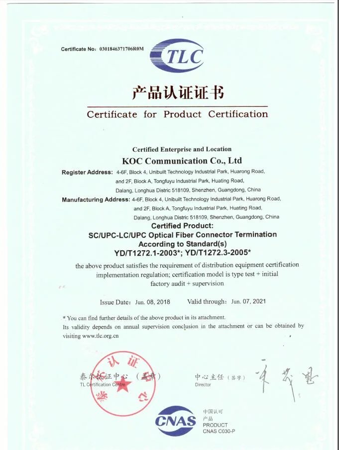 China FTTH Sc APC/Upc Duplex Singlemode Multimode Fiber Optic Connector