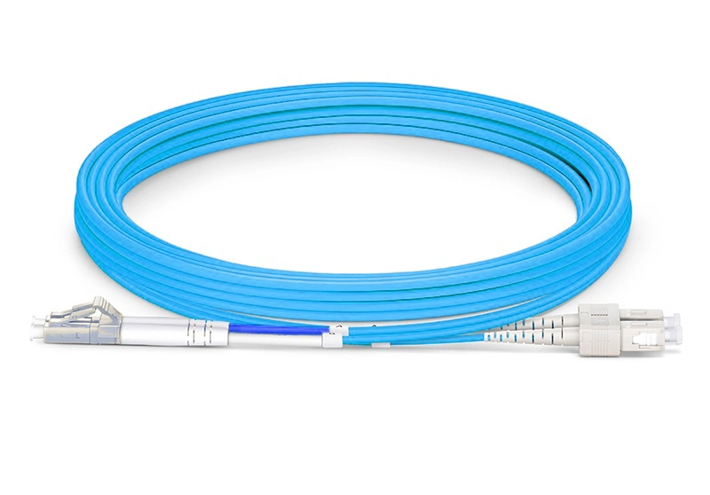 China FTTX 2/4/6/8/12/16/24 Core LC/Sc/St/FC Connector LC-Sc APC Multimode Om4 LSZH PVC Fiber Optic Optical Patch Cord Pigtail Jumper Cable