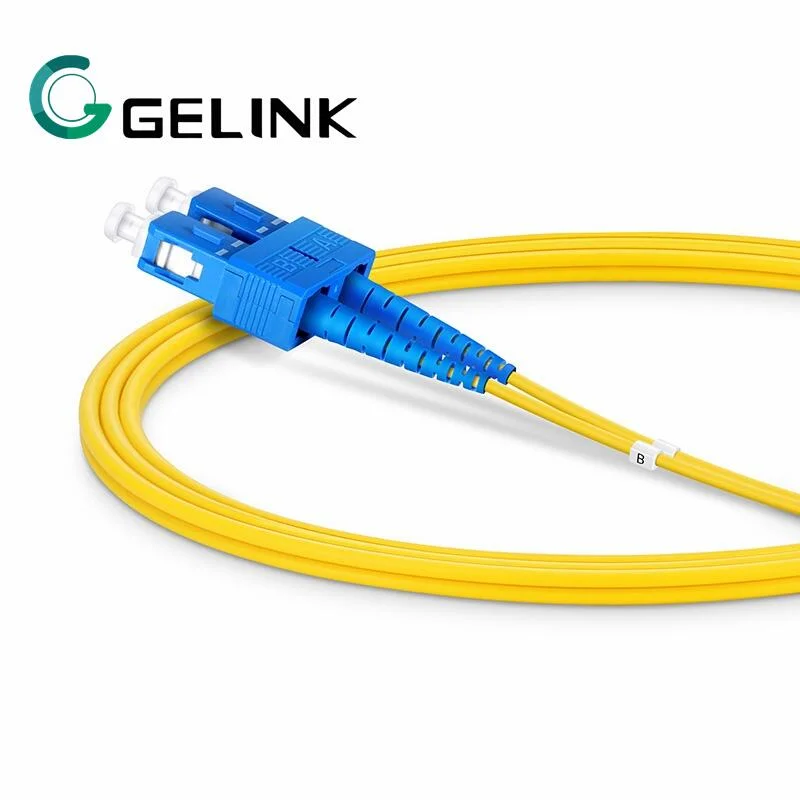 Connector Sc to St Sm G657A1 9/125um Duplex Fiber Optical Patch Cord