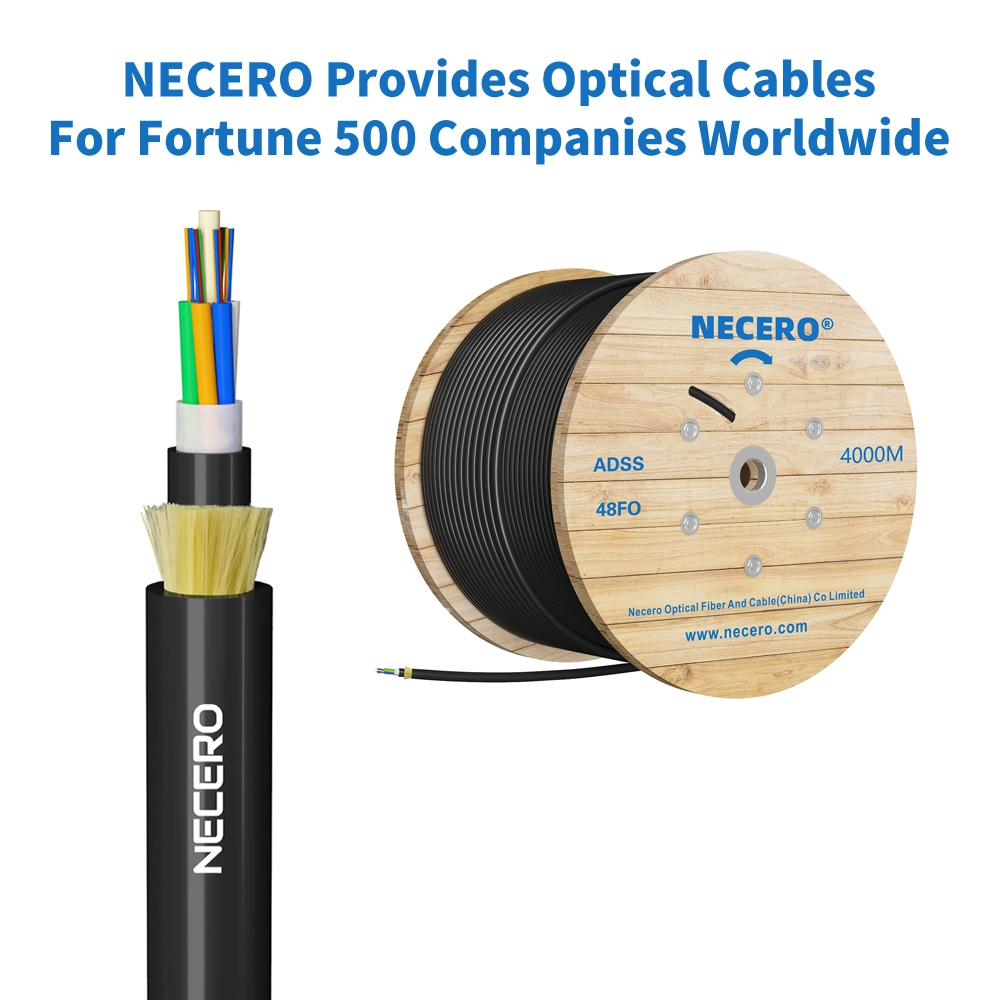 Quality Fiber Optic Cable Aramid Yarn Jacket Fiber Optic Cable ADSS/GYFTY/Gyffy