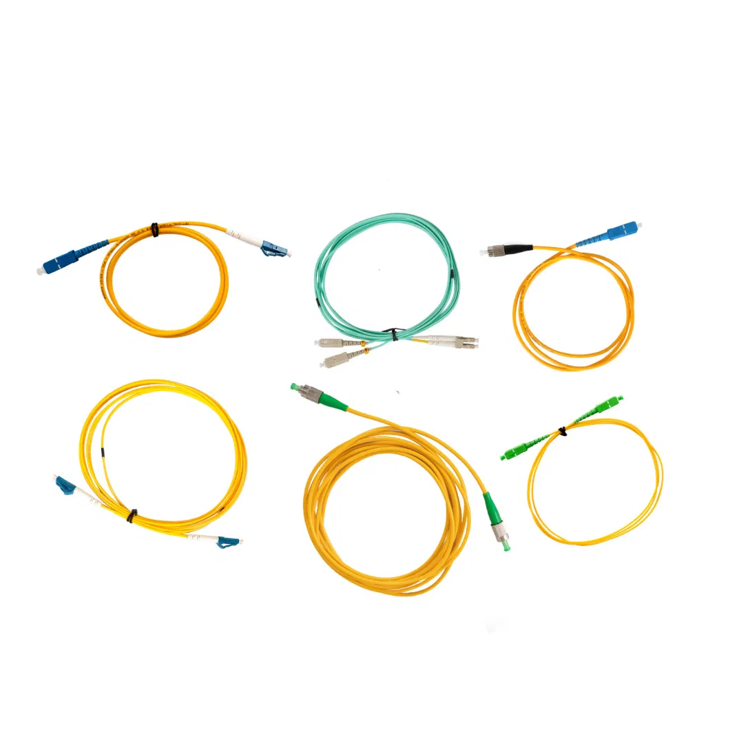 LC Upc to LC Upc Duplex Om2 Multimode PVC 2.0mm Fiber Optic Patch Cable