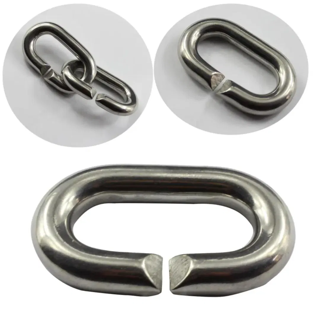 Stainless Steel C-Type Chain Connection Buckle Quick Link Chain Metal C-Ring Marine Hardware Accessories