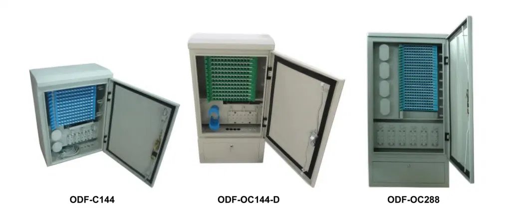 Optical Fiber Cross Connection Cabinet 144/288/576 Cores SMC Outdoor Fiber Optic Cabinet