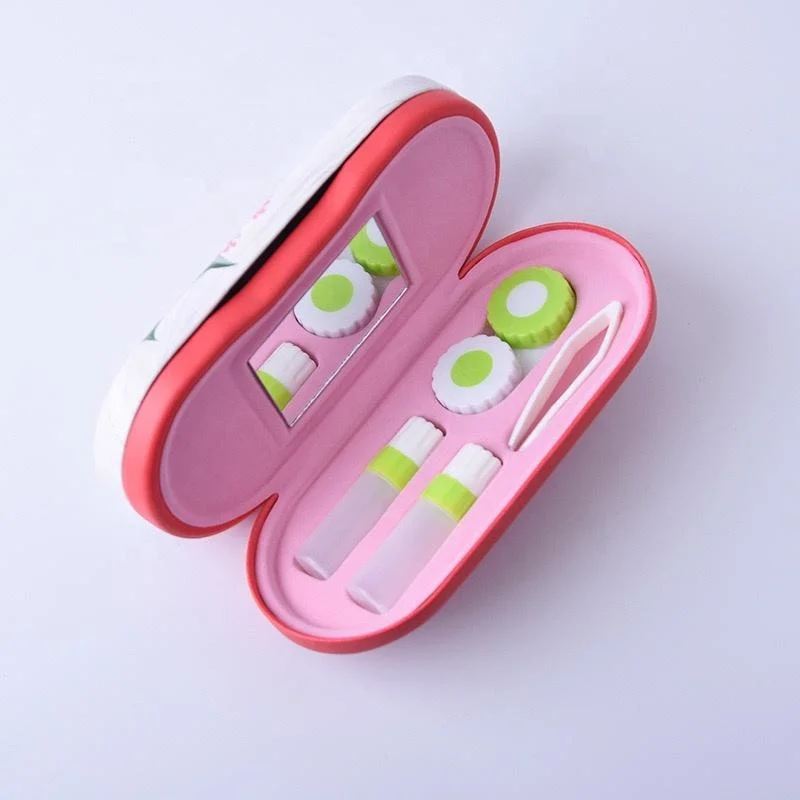 Custom Printing Contact Lens Case Double Layer Double Wholesale Sunglasses and Optical Case