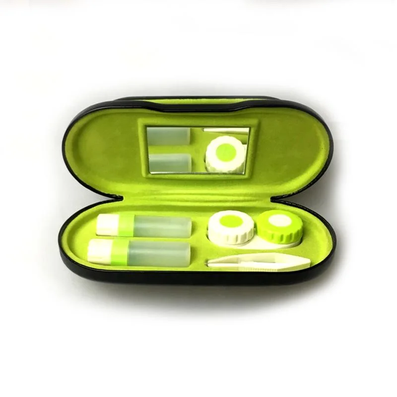Custom Printing Contact Lens Case Double Layer Double Wholesale Sunglasses and Optical Case