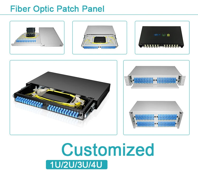 19&quot; Rack Mount Optical ODF Sc 1u 24 Port Fiber Optic Termination Box