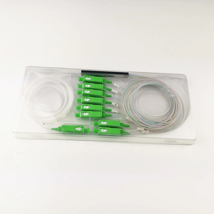 Micro Steel Tube PLC Splitter Sc Upc Mini Bare Fiber Optical Splitter