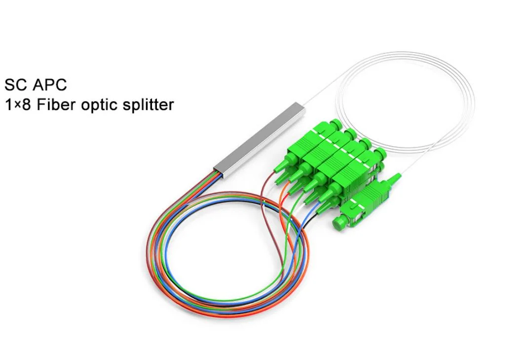 Optic Fiber Steel Tube 1*N 2*N N 2 4 6 8 12 16 32 64 Micro Type PLC Splitter Sc APC / Upc FTTH Fiber Splitter