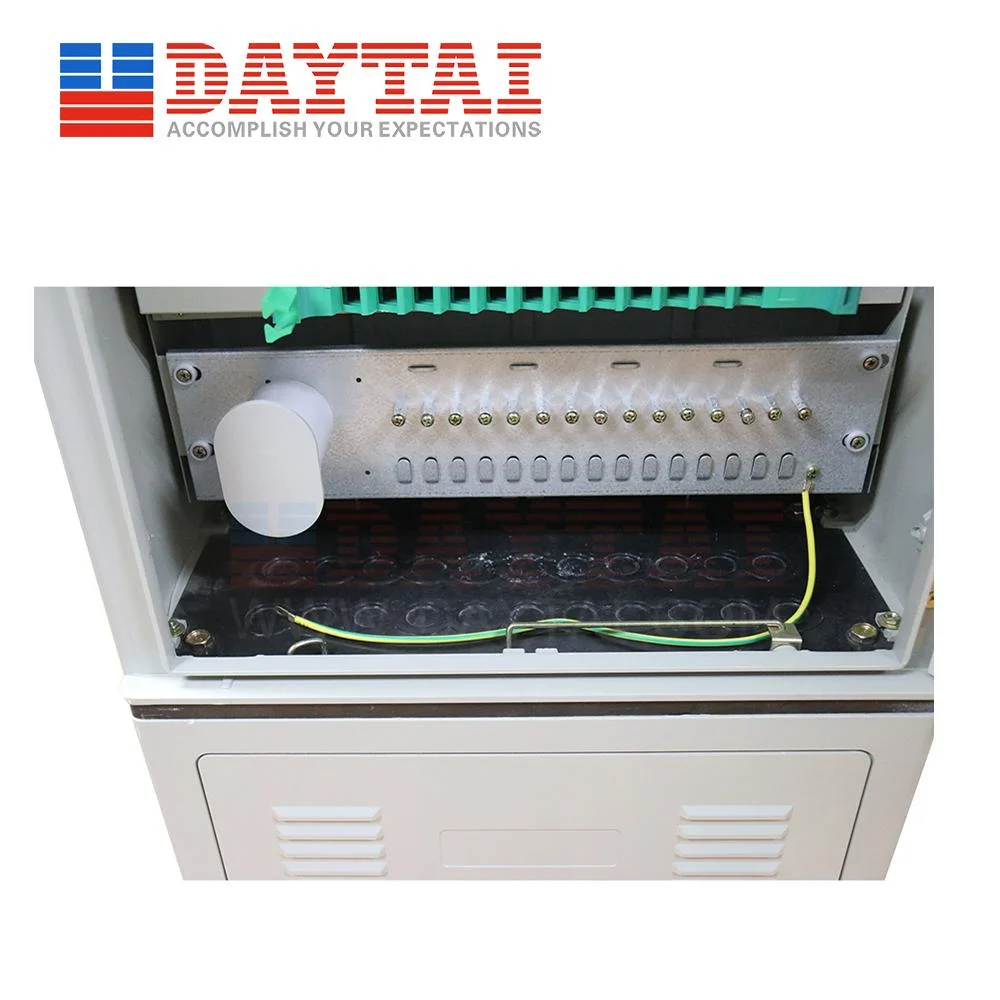 FTTX Outdoor Street 72 Core Stainless Steel Cross-Connect Cabinet Fiber Cross Connection Cabinet with PLC Splitter