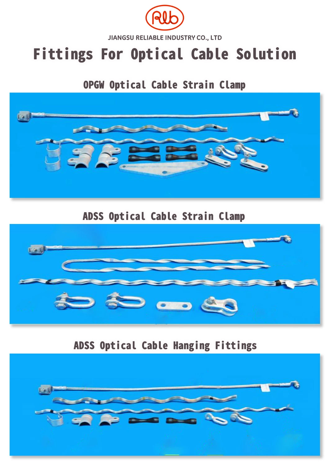 Tension Clamp for Flat Type FTTH Drop Cable