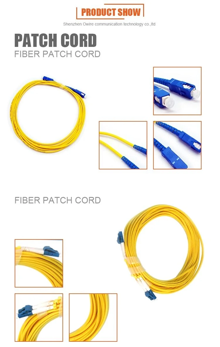 China 12/24/48/96/144 Core LC/Sc/St/FC MPO/MTP Connector FTTH Indoor Outdoor Armoured Drop LSZH PVC Fiber Optic Optical Patch Cord Pigtail Jumper Wire Cable