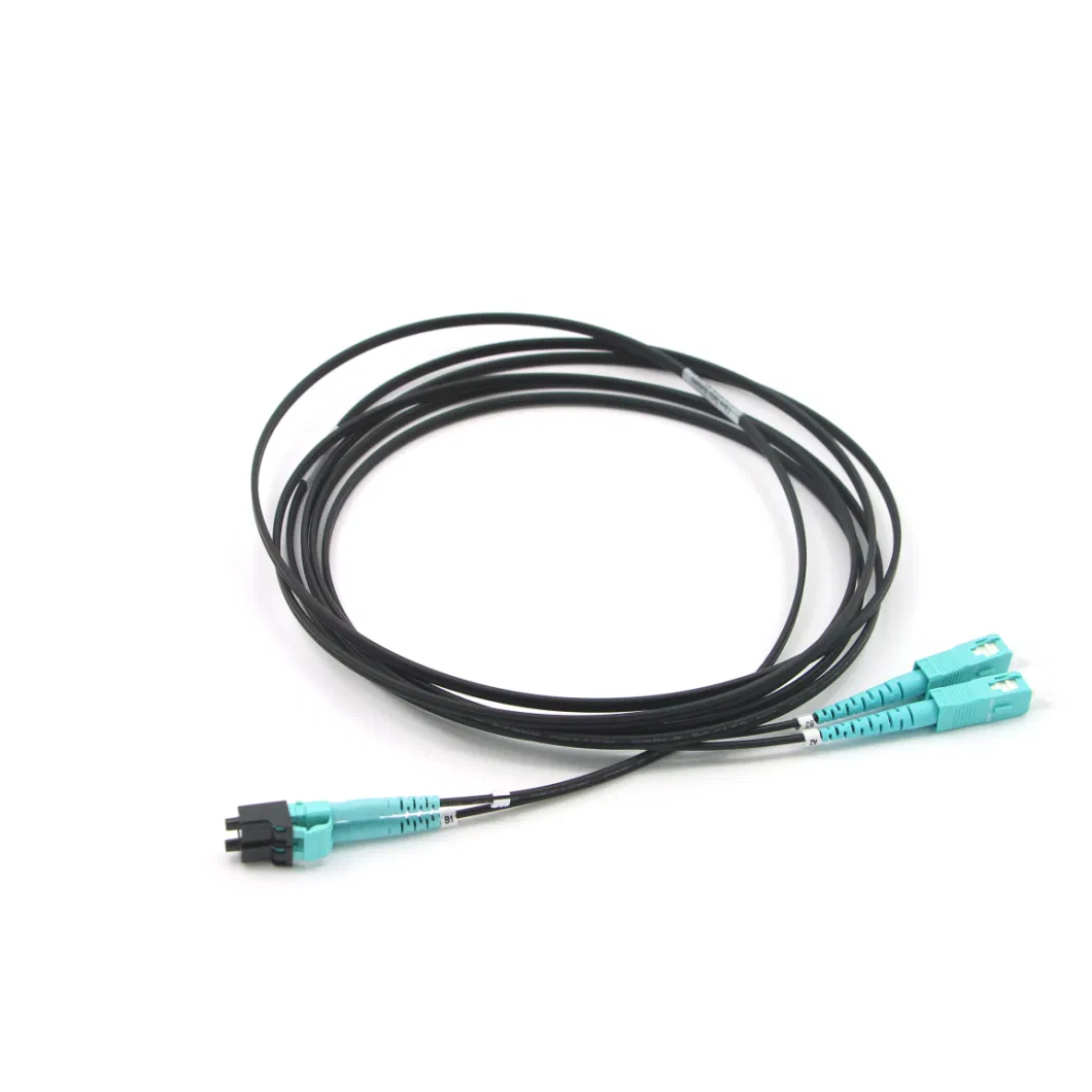 Sc-LC Om3-150 Duplex Fiber Optics Patch Lead with 6 Meters