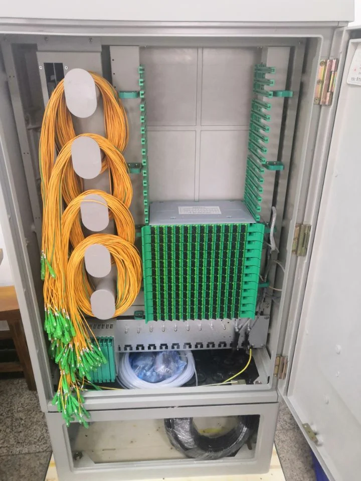 144 288 567 Core Fiber Optic Cross Connect Distribution Cabinet