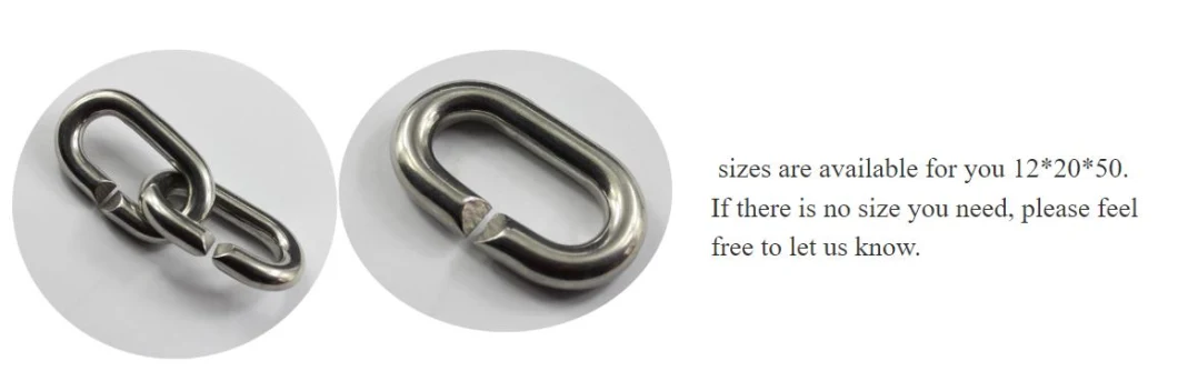 Stainless Steel C-Type Chain Connection Buckle Quick Link Chain Metal C-Ring Marine Hardware Accessories