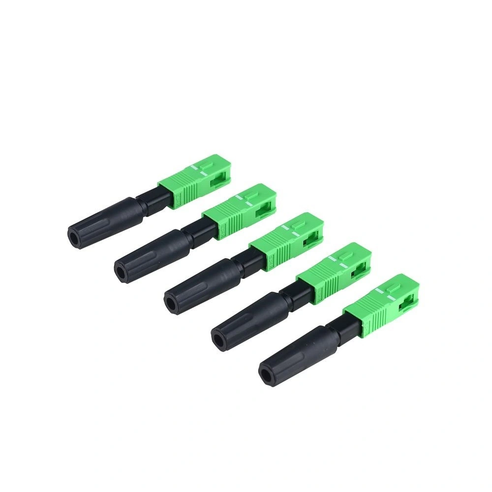 FTTH Sc/APC Quick Assembly Connector Sc Fiber Fast Connector 53mm Optical Mechanical Connector for Optic Cable Connection