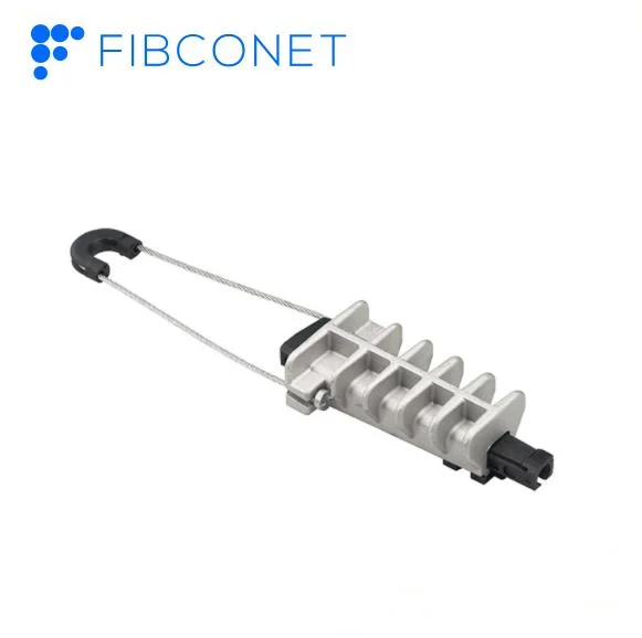 FTTH Fiber Optic Plastic (S-type) Steel Hook 2-8mm Drop Cable Wire Tension Clamp