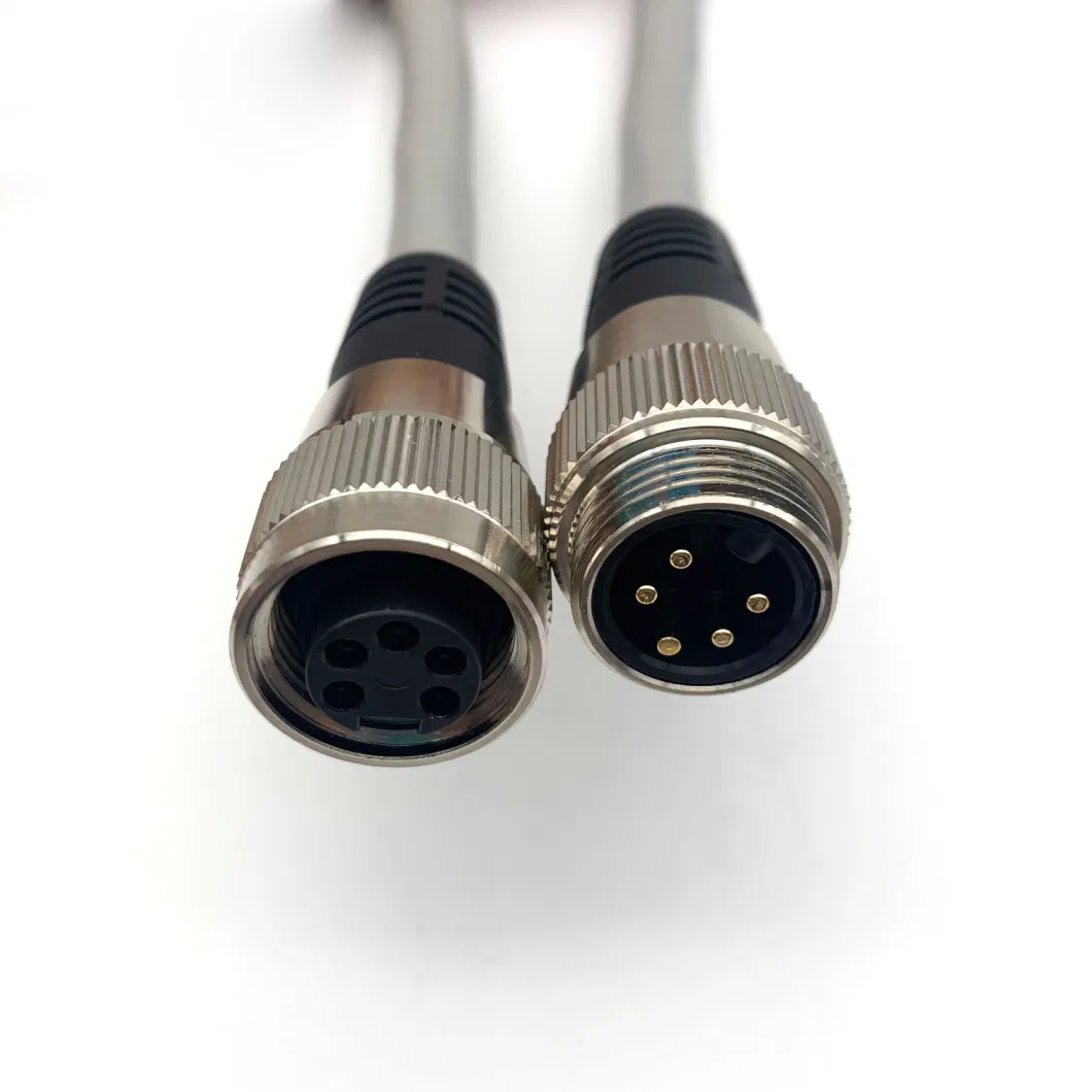 Waterproof Connection Cable with 7/8 Male Female Connectors for Fieldbus Devicenet