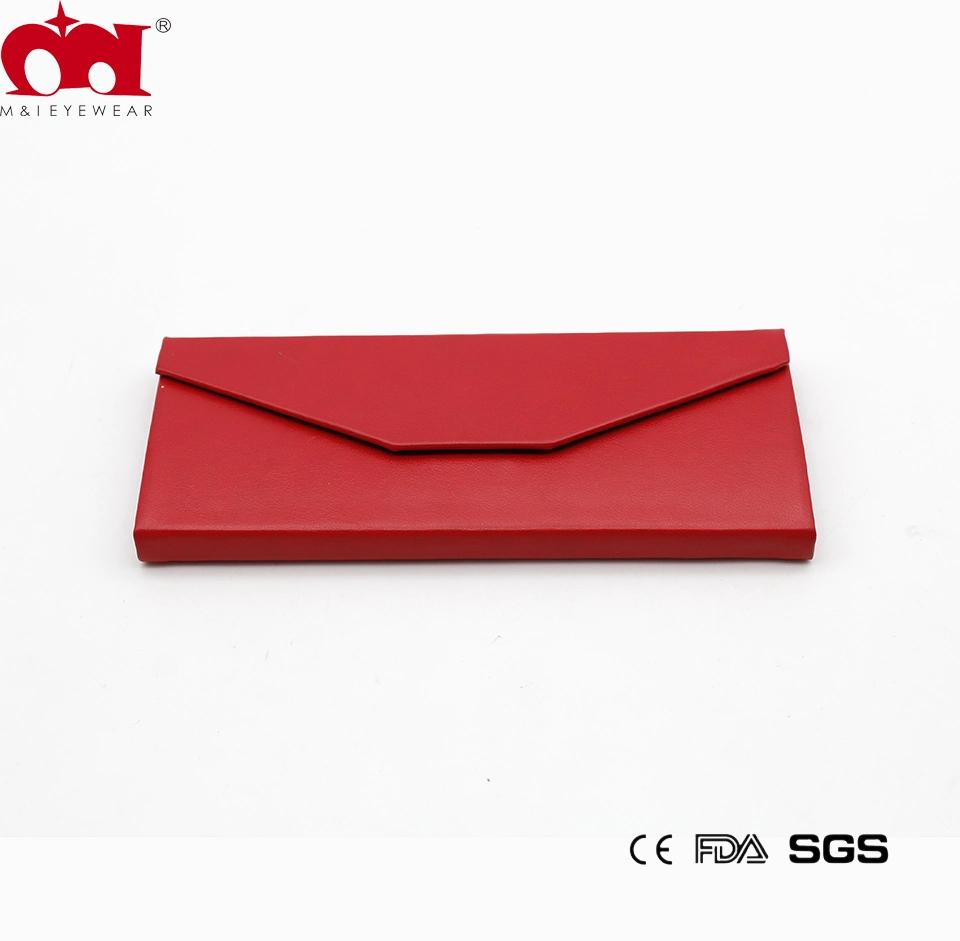 Designed Triangle Red Folder Optical Frame Case Fashion Sunglasses Box