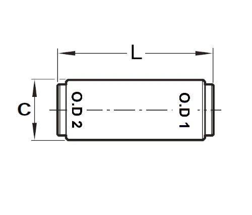 SMC Type Kqg2h Series Brass Union Straight DOT Hydraulic Pneumatic Connector