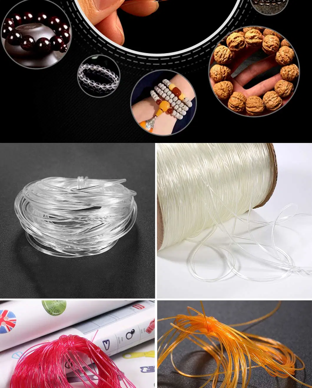 Wholesale Beading Flexible Elastic Thread Cord for Bracelet