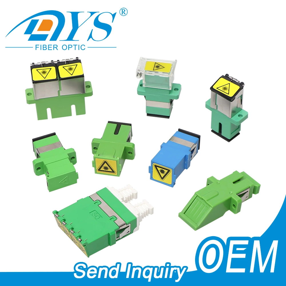 Sc/LC/FC/St/Mu/MTRJ/MPO Simplex/Duplex/Quad Singlemode/Multimode Om3/Om4/APC Shutter or Hybrid Fiber Optic/Optical Adapter