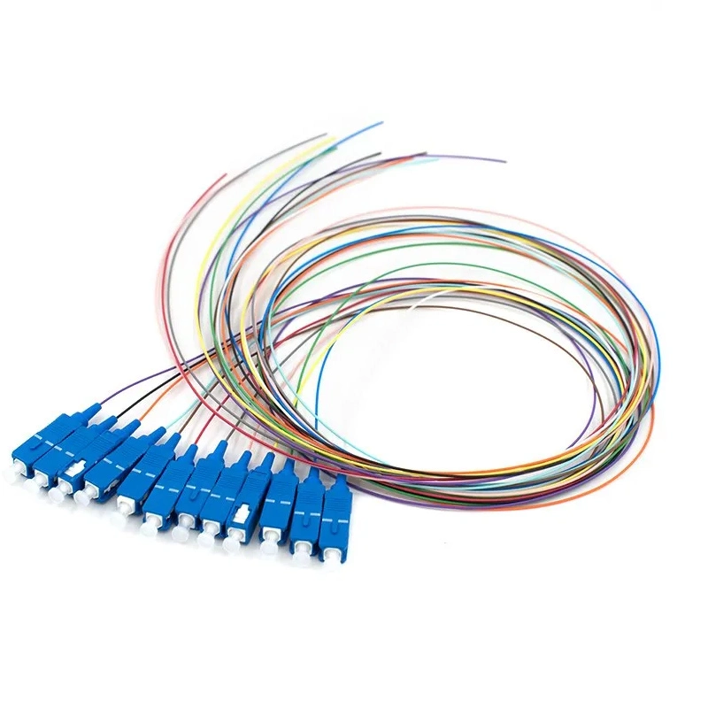 12 Colors Single Mode Sc/APC Sm Multi-Fiber Optic Pigtails