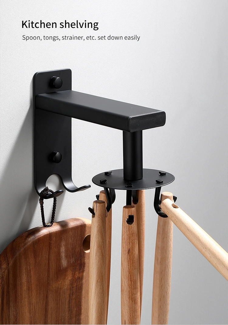 Ready to Ship High Quality Durable Using Various Creative Wall Kitchen Storage Hook Rack Metal Kitchen Accessories