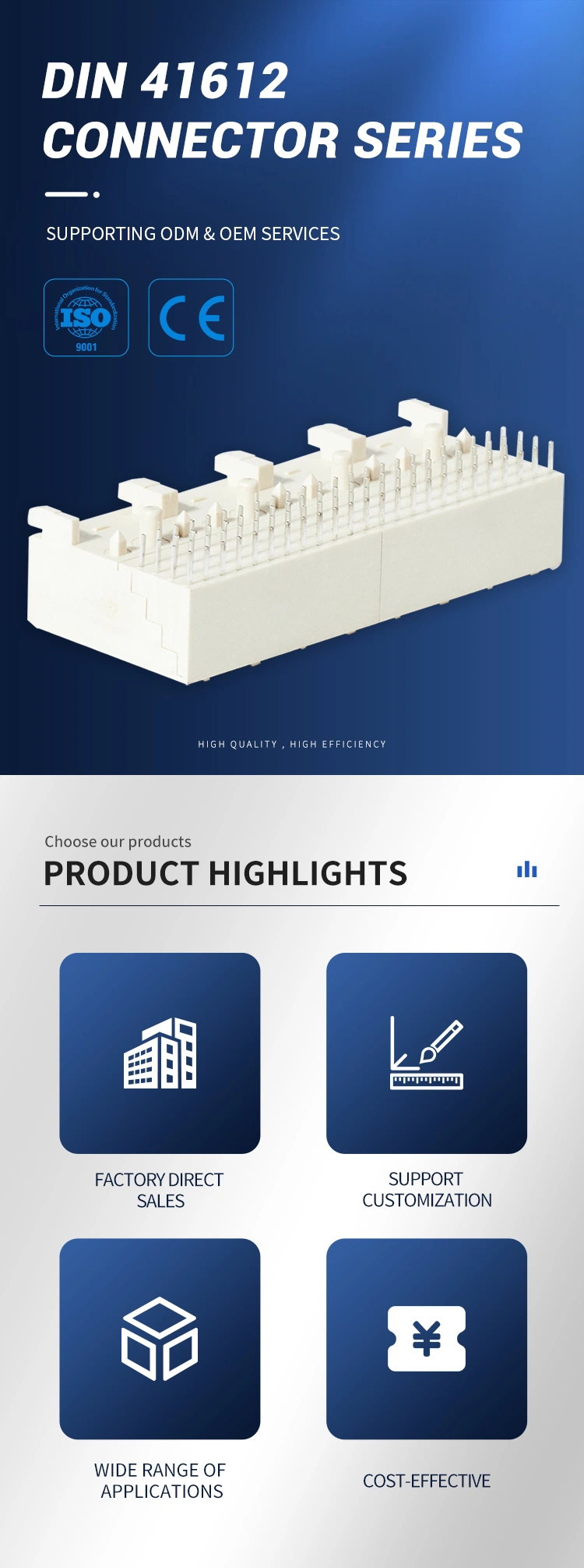 Sample Customization OEM ODM Factory Custom High Temperature Resistant Socket Connector