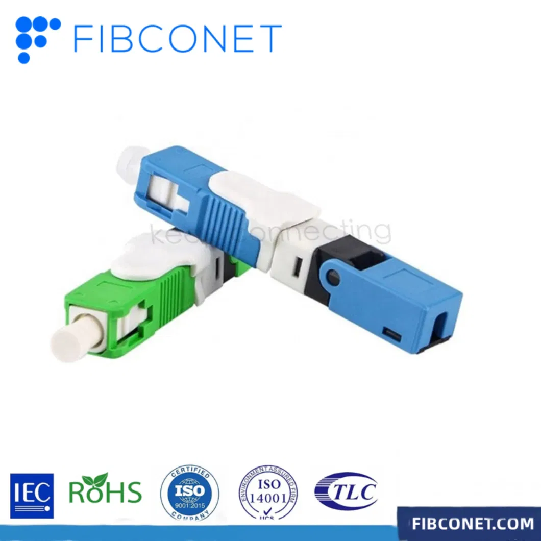 FTTH Fiber Optic Sm/mm Simplex Duplex Sc-LC Plastic Field Fast Assembly Optical Quick/Fast Connector
