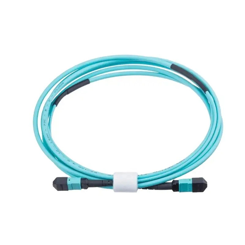 LSZH MPO Trunk Cable Om4 12f MPO-LC-MTP Fiber Optic Patch Cord