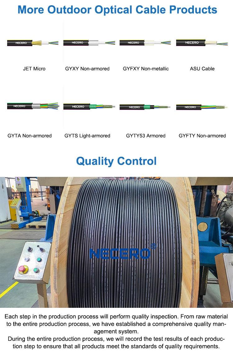 Special Custom Good Stability Fiber Optic Cable Underground GYTC8S