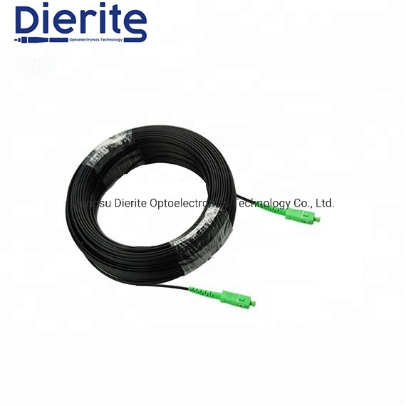 Indoor Outdoor FTTH Bow Type Drop Fiber Optic Patch Cable for Introduce Connection From Outdoor to Indoor Equipment
