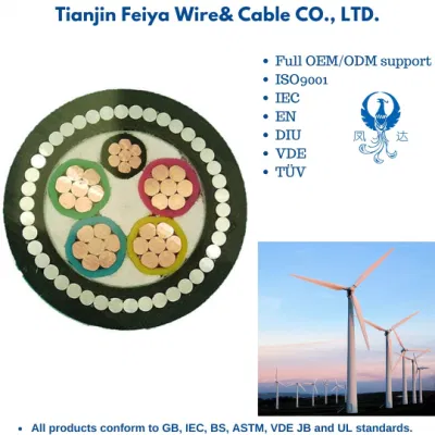 Fdef-25 nucleo in rame gomma etilene-propilene neoprene isolato con guaina intrecciata Cavo flessibile resistente per la generazione di energia eolica