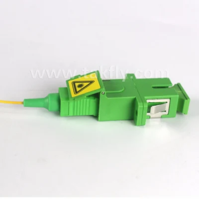 Adattatore in fibra ottica SC/APC simplex monomodale con otturatore e. Shrapnel