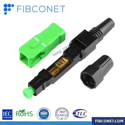FTTH SC APC/UPC Simplex a fibra ottica a singolo codice connettore rapido per Connettori rapidi ottici per cavi di derivazione
