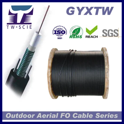 Cavo in fibra ottica G652D a 2/4/6/12 core GYXTW per installazione aerea
