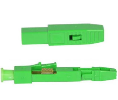 Connettore per montaggio su campo a ghiera pre-lucidata a singolo anello LC APC rapido Connettore per cavo di derivazione