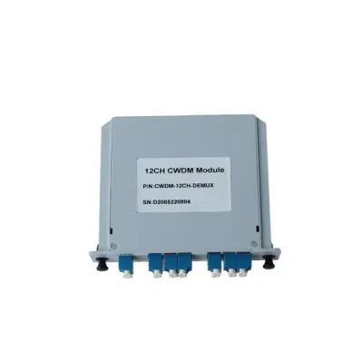 Modulo DEMUX Fibre MUX per apparecchiature di sdoppiamento CWDM DWDM Fwdm WDM Sdoppiatore della lunghezza d&prime;onda