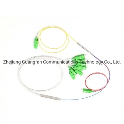 Fibra ottica FTTH ibrida 1X8 1X2 accoppiatore FBT SC/APC fibra Splitter ottico