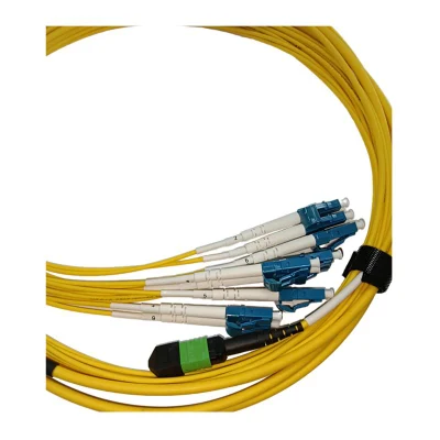Patch per cavo in fibra ottica duplex da MPO a 6LC a modalità singola Cavo