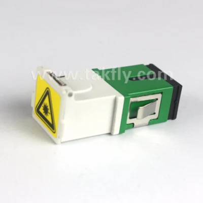 Adattatore in fibra ottica SC/APC simplex monomodale con otturatore e. Shrapnel