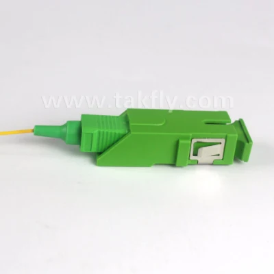 Adattatore in fibra ottica SC/APC simplex monomodale con otturatore e. Shrapnel