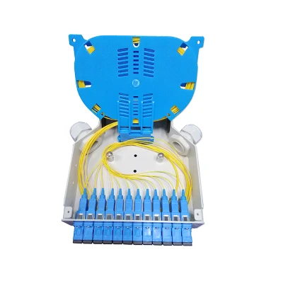Morsettiera in fibra ottica montata su guida DIN