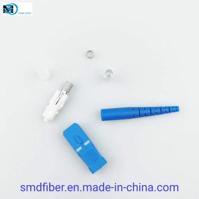 Kit di connettori rapidi in fibra ottica simplex monomodale SC/UPC