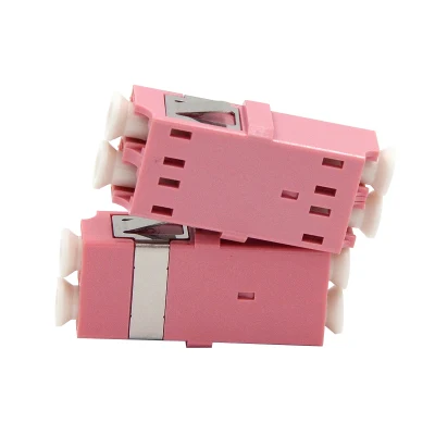 Cina Prezzo di fabbrica fibra ottica LC UPC multimodale OM4 Duplex Adattatore per fibra ottica accoppiatore per comunicazione FTTH