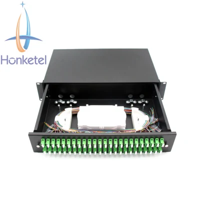 2u SC 48 Core LC 96f cassetto scorrevole integrato Progettare il pannello patch in fibra ottica