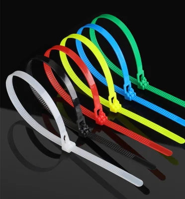 Fascette per cavi in nylon PA 66 con chiusura a zip in filo di plastica Accessori per cavi riapribili autobloccanti